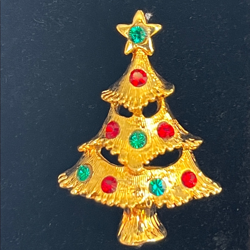 Eisenberg Ice Holiday Christmas Tree Brooch